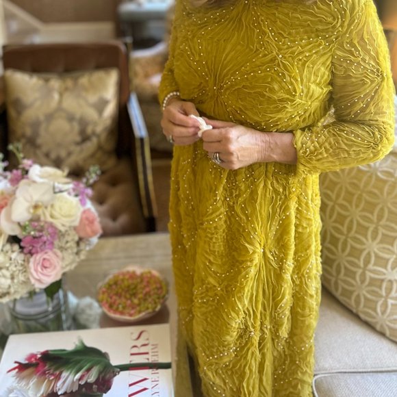 ERDEM Tarka beaded tulle-lattice gown - Picture 2 of 6